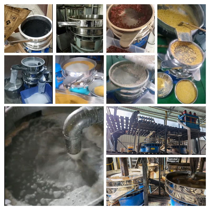 圓形振動篩適用行業(yè)：食品，陶瓷，醫(yī)藥，冶金，化工等行業(yè)。